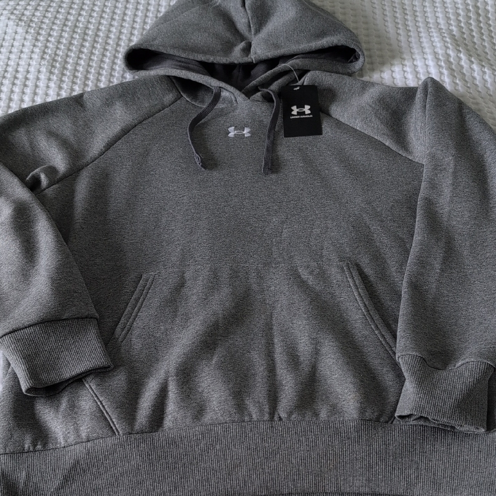 UA Rival Fleece Hoodie Loose Grey